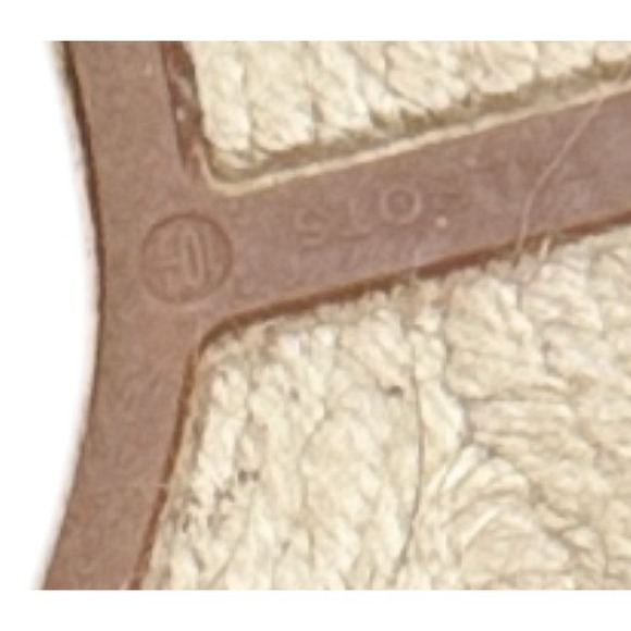 Talbots Gold Embroidered Elephant Espadrille 10 Beaded Slingback Flats - Picture 3 of 9